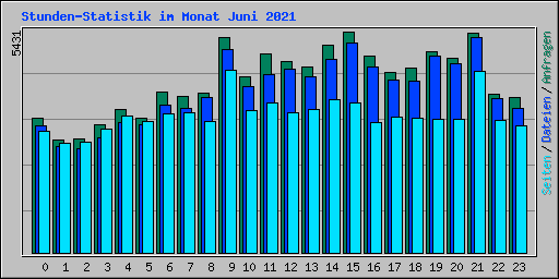 Stunden-Statistik im Monat Juni 2021
