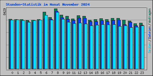 Stunden-Statistik im Monat November 2024
