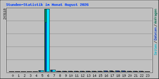 Stunden-Statistik im Monat August 2026